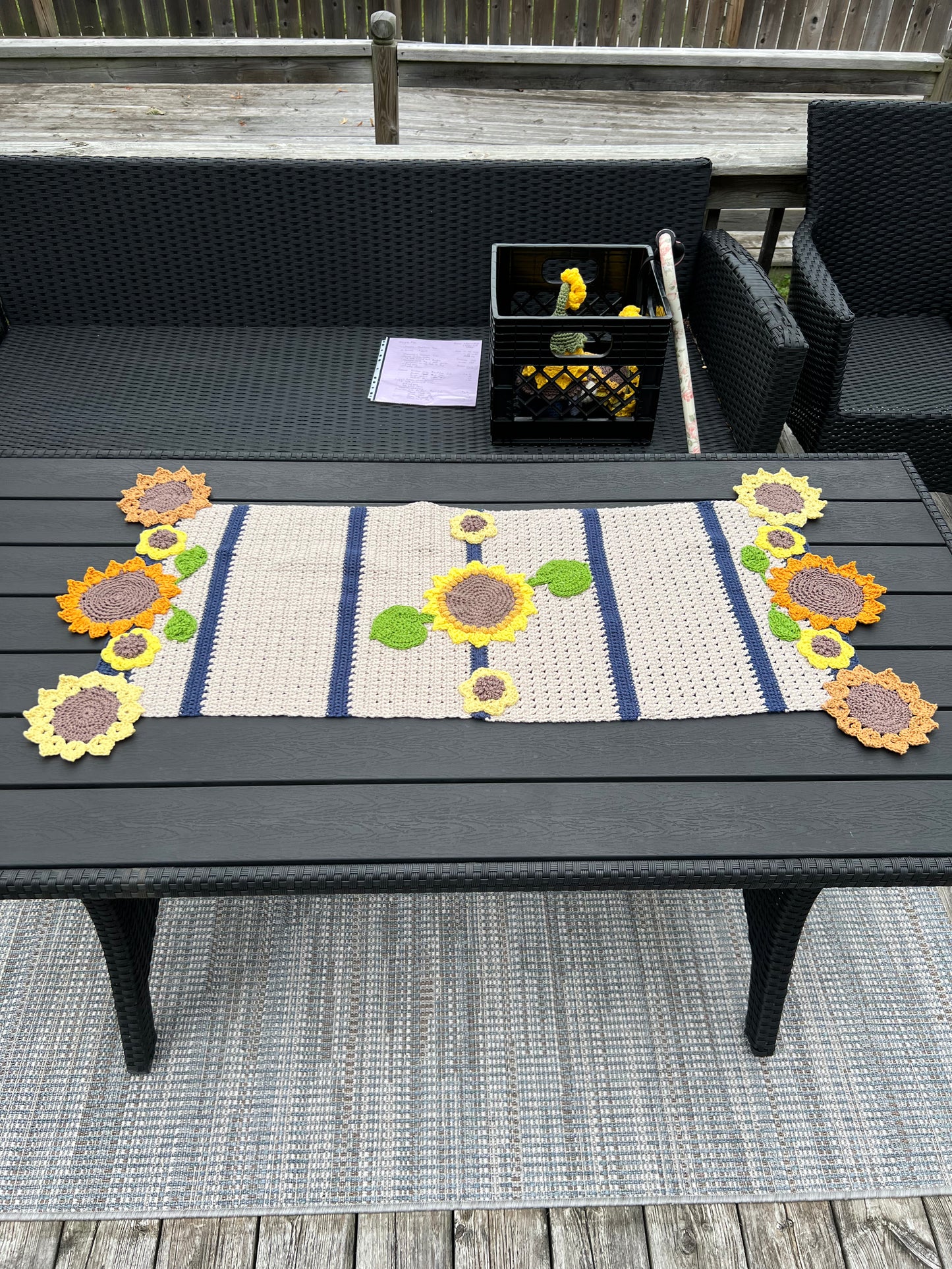 Sunflower Table Runner