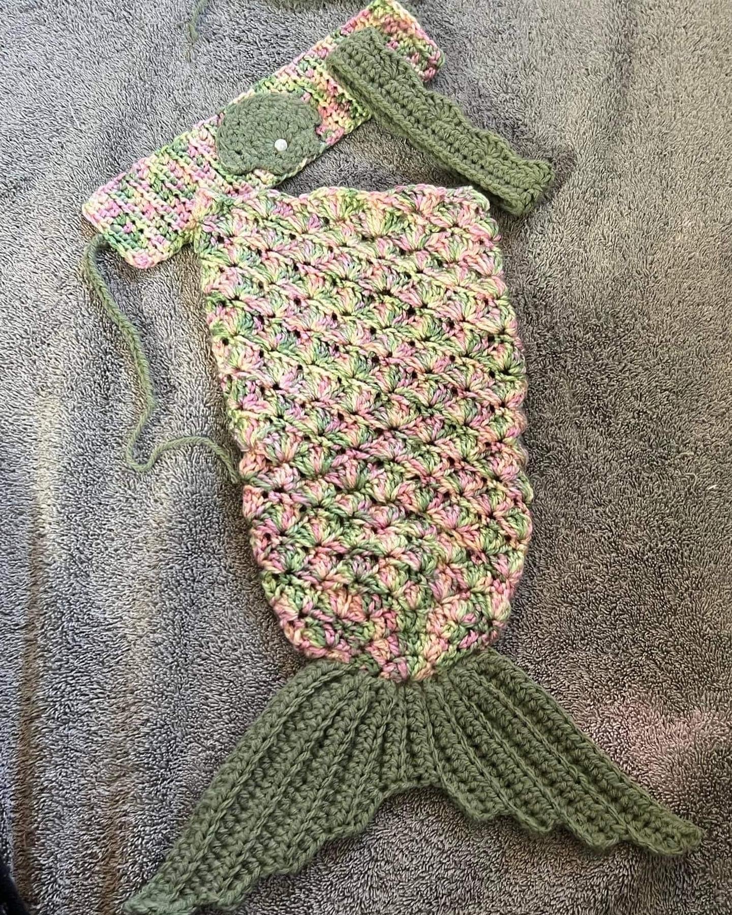 Baby Mermaid Tail up to 24 Month Sizing