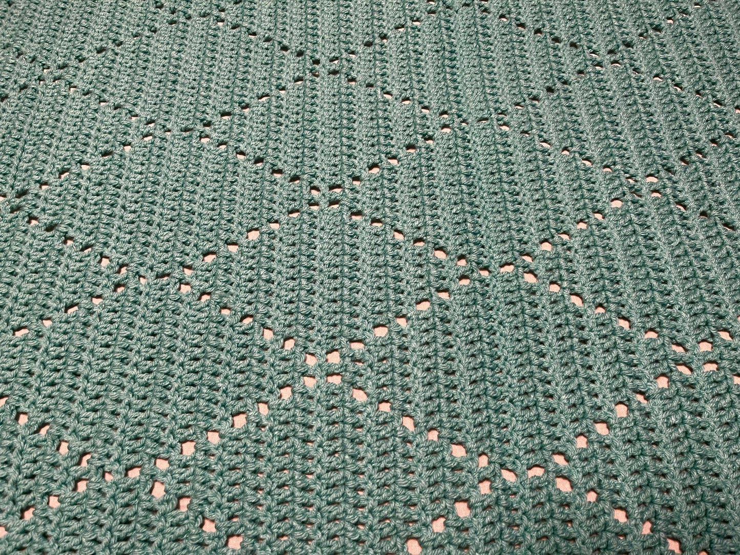 Green “Diamond” Blanket