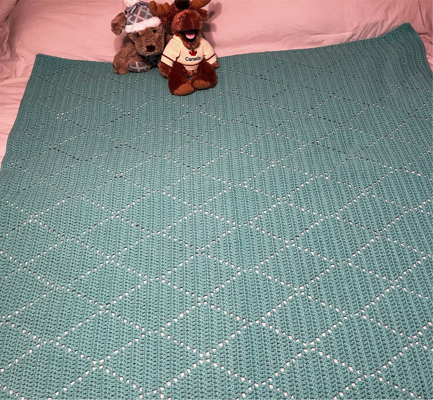 Green “Diamond” Blanket