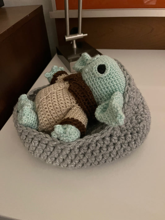 Yoda Security Blanket and Grogu Bassinet