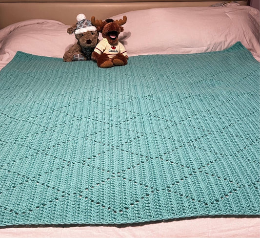 Green “Diamond” Blanket